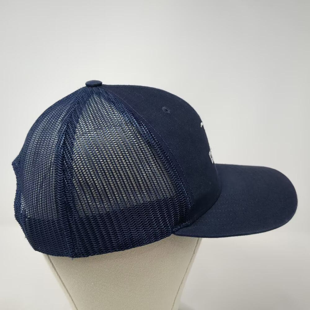 Richardson 112 Trucker Hat Blue White OS Snapback Cutwater Spirits Embroidered - Picture 5 of 10